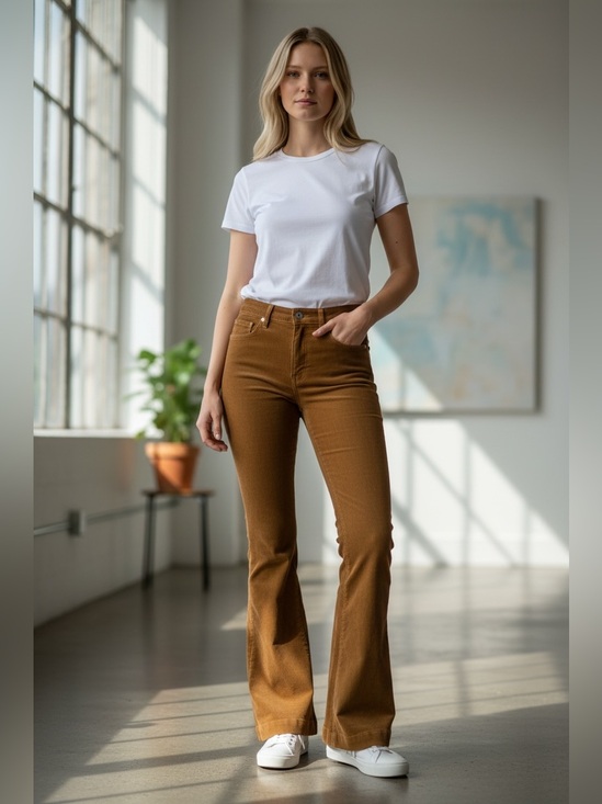 Joe's Jeans Denim - Joe's Jeans Women's Brown Boot Cut Corduroy